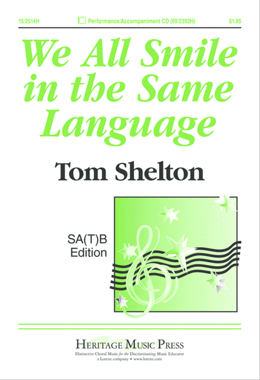 We All Smile in the Same Language 4-Part scores gallery preview page 1