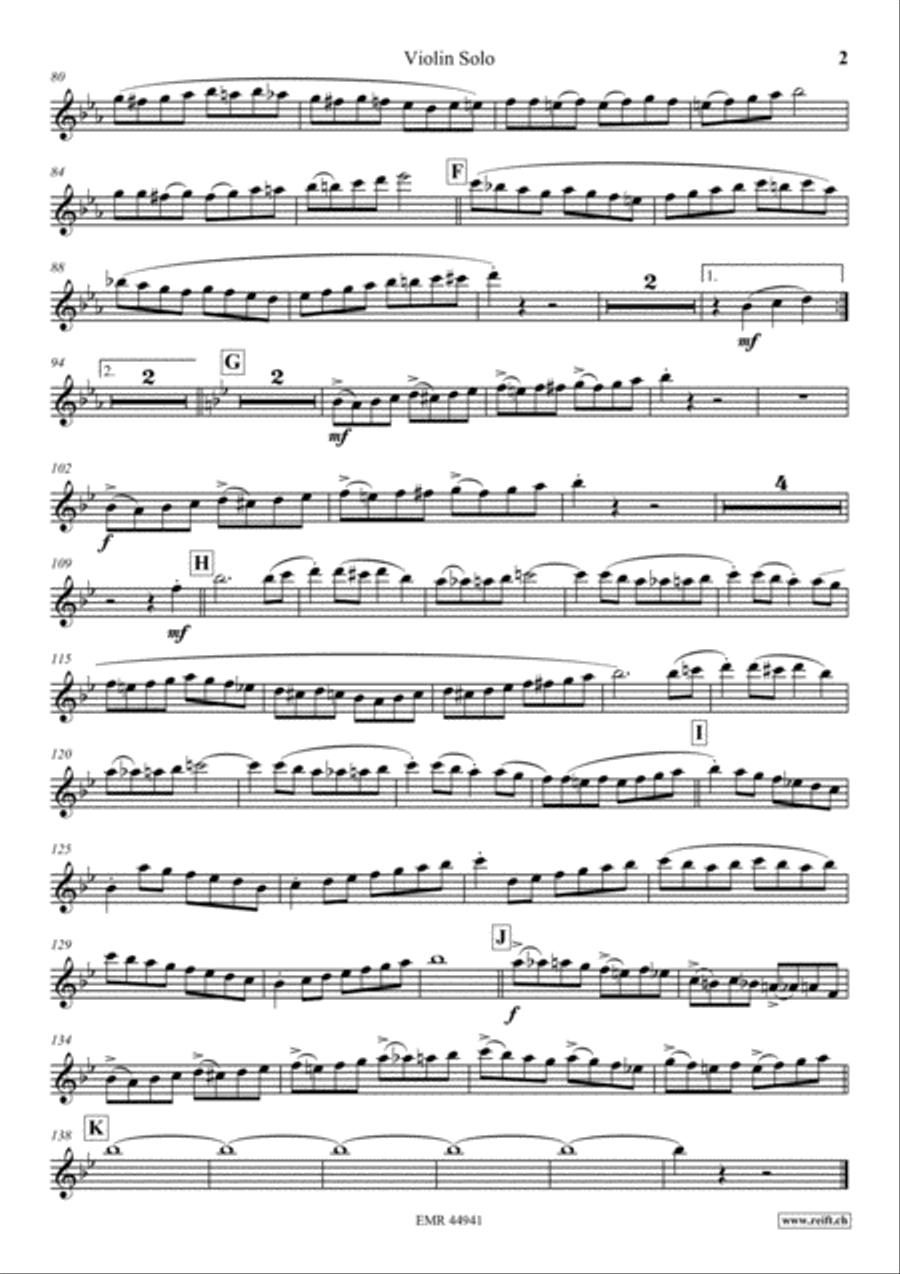 Mountain Parade Mountain Parade Violin Solo scores gallery preview page 3