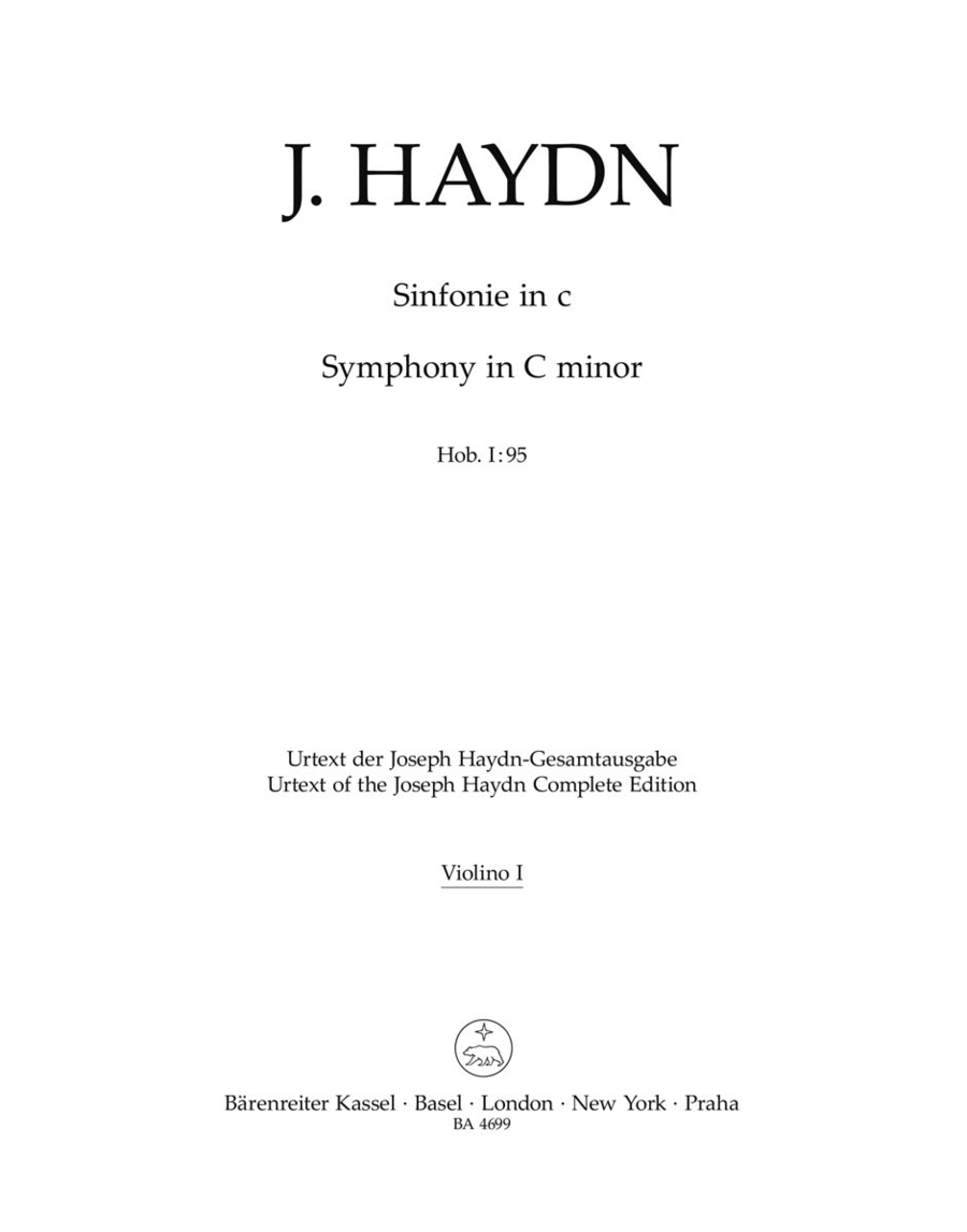Symphony in C minor Hob. I:95 Violin scores gallery preview page 1
