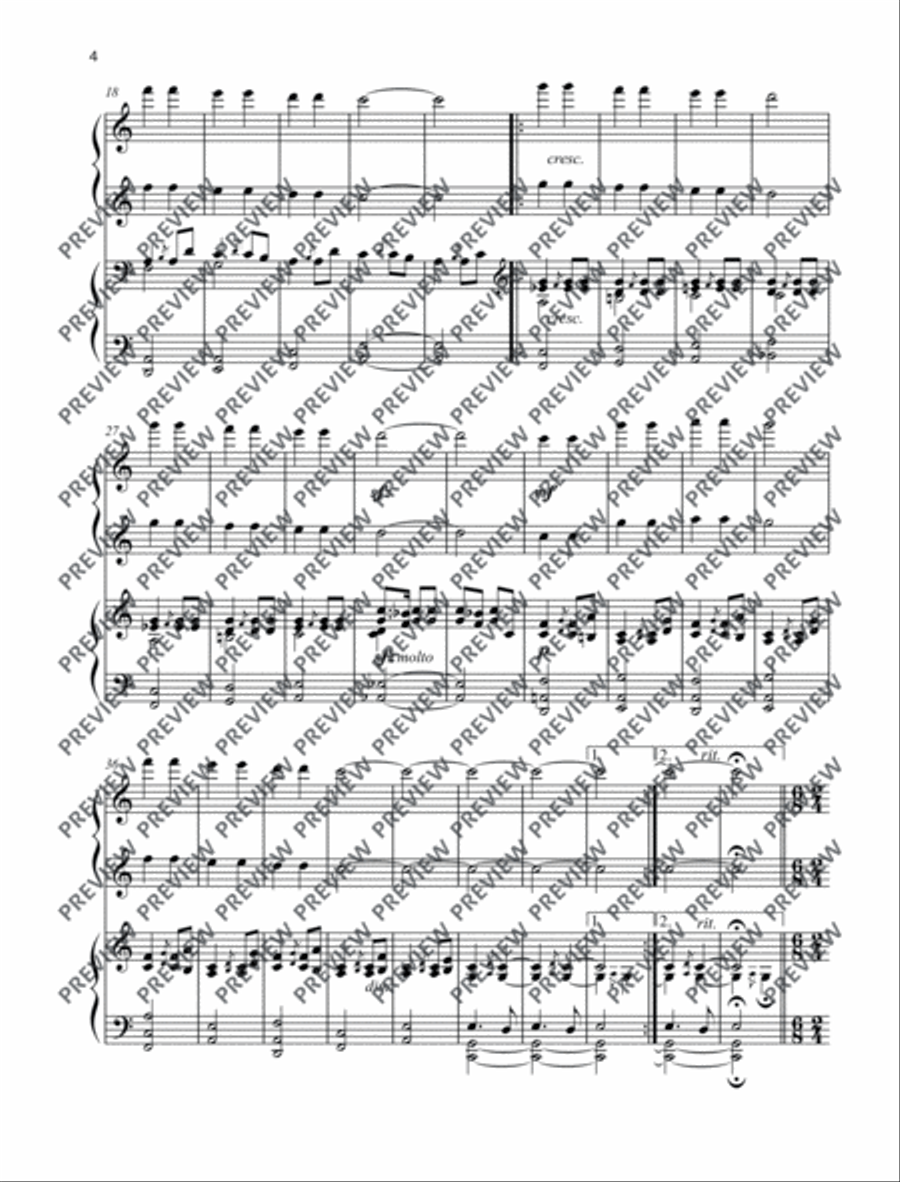 Playing with a children's song Piano Duet scores gallery preview page 5