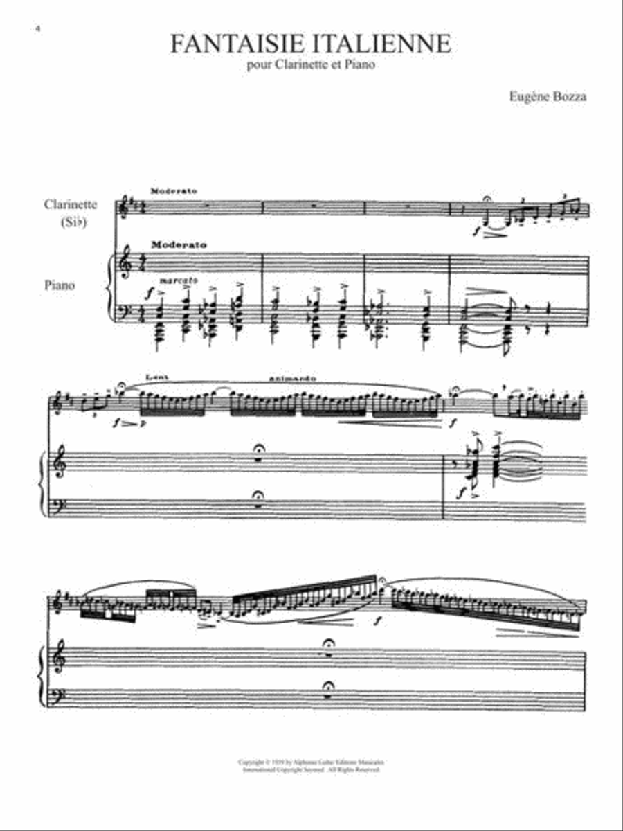 French Music for Clarinet Clarinet Solo scores gallery preview page 4
