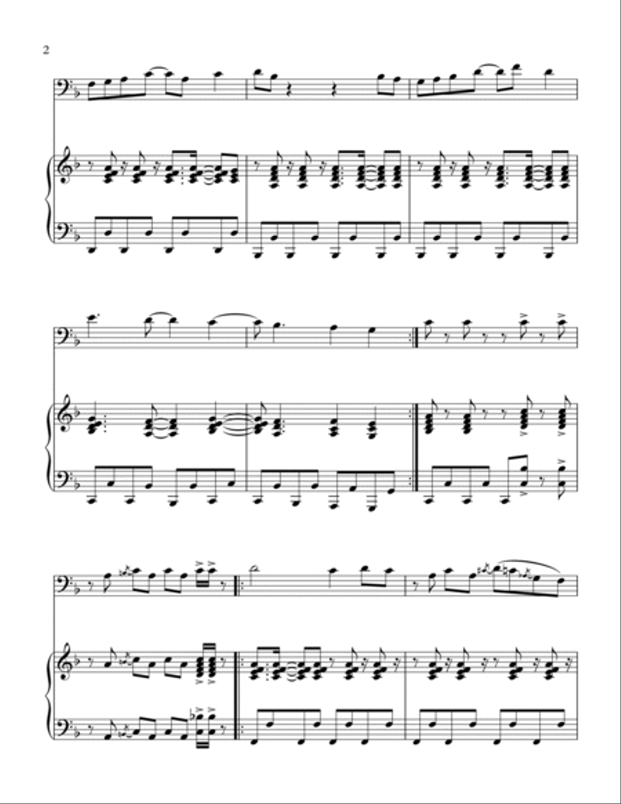 Y.m.c.a. Piano scores gallery preview page 3