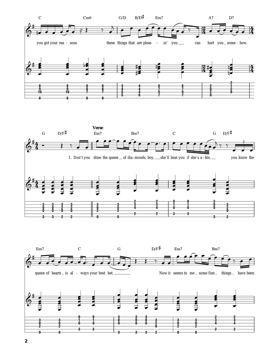 Desperado Acoustic Guitar scores gallery preview page 2
