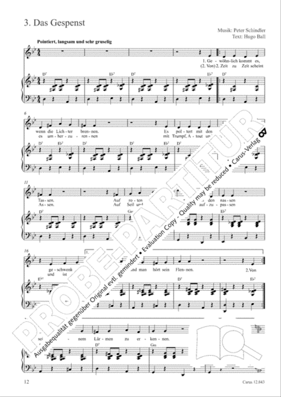 Gruselsongs, Band 1 Score scores gallery preview page 13