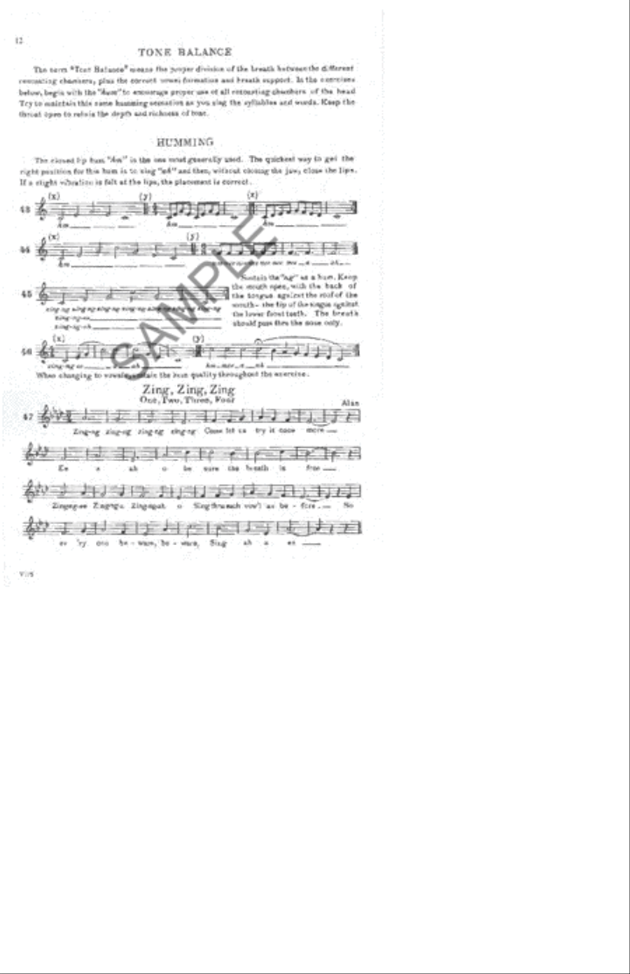 Vocal Technic, Student Book Choir scores gallery preview page 2