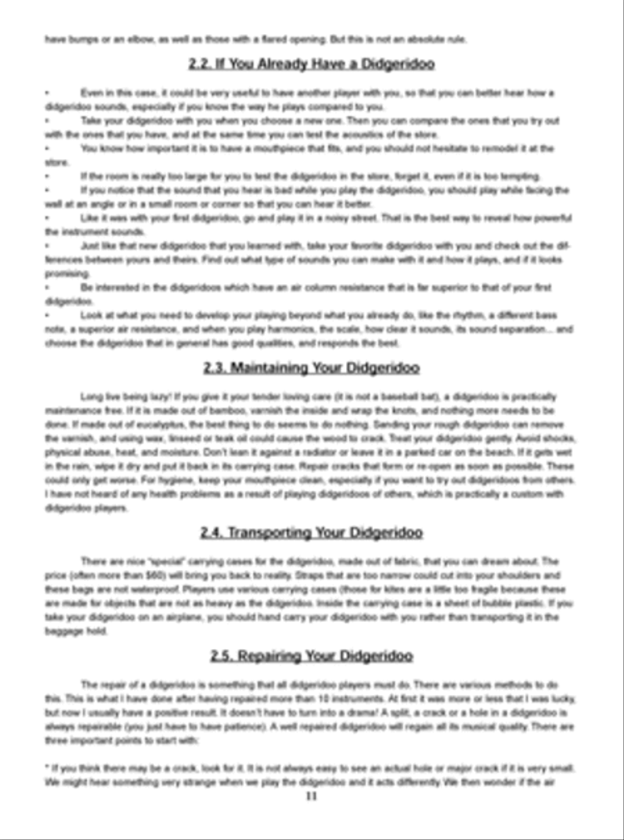 The Didgeridoo Book and Digital Audio scores gallery preview page 2