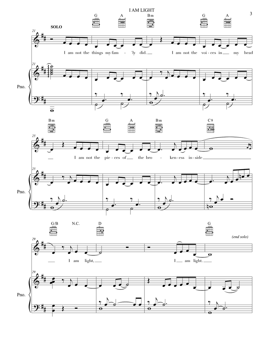 I Am Light Small Ensemble scores gallery preview page 3