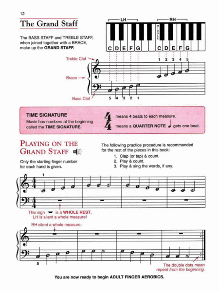 Alfred's Basic Adult Piano Course Lesson Book, Book 1 image number null