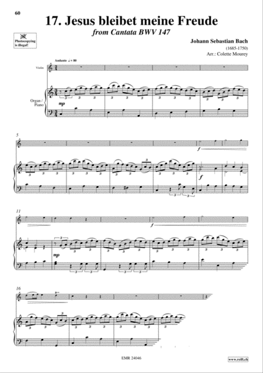 40 Greatest Baroque Hits Volume 1 Violin Solo scores gallery preview page 19
