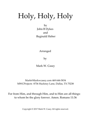 Book cover for Holy, Holy, Holy