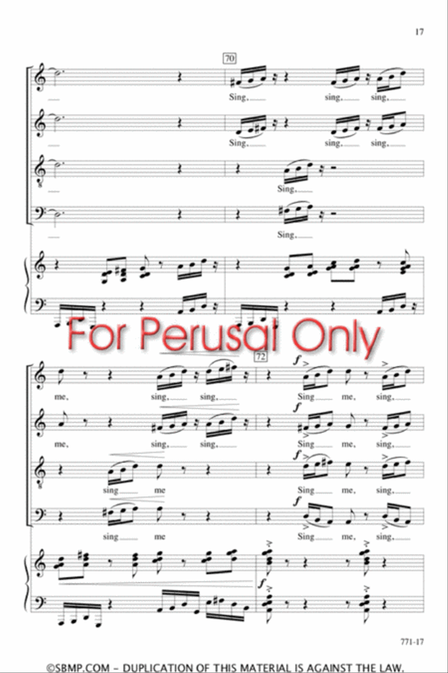 My Spirit Is Uncaged - SATB Octavo 4-Part scores gallery preview page 16