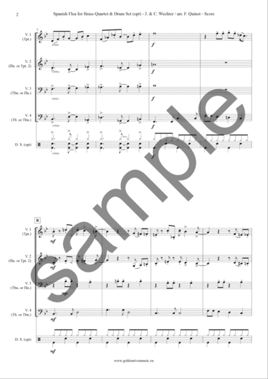 Spanish Flea Spanish Flea Percussion scores gallery preview page 3