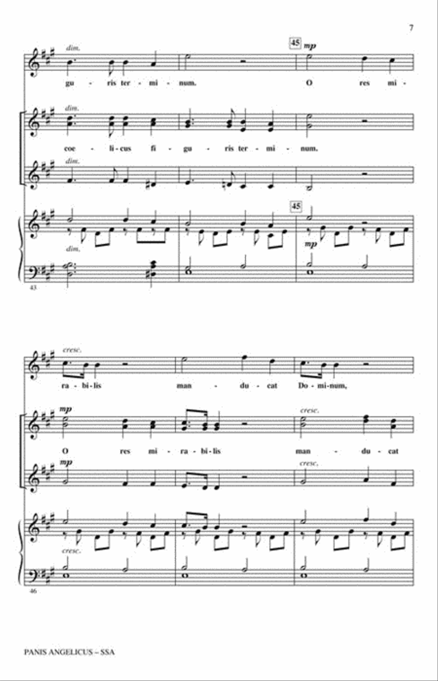 Panis Angelicus SSA scores gallery preview page 3
