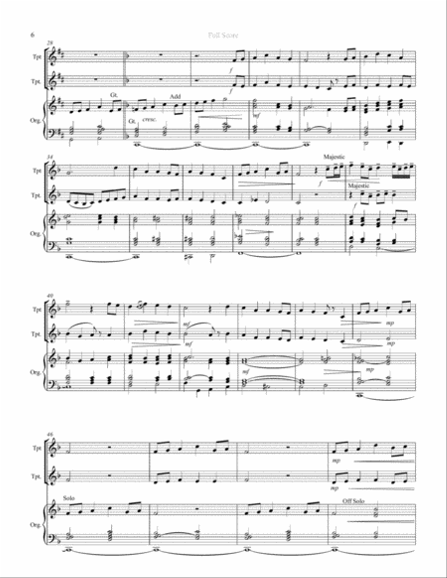 This Is My Father's World - One or Two Trumpets and Organ This Is My Father's World - One or Two Trumpets and Organ Trumpet Duet scores gallery preview page 3