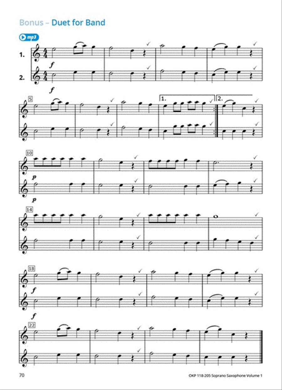 Learning Music Together Vol. 1 Soprano Saxophone scores gallery preview page 9