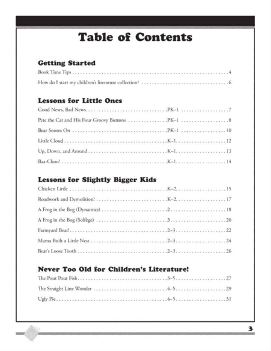 Awesome Books with Musical Hooks CD scores gallery preview page 3