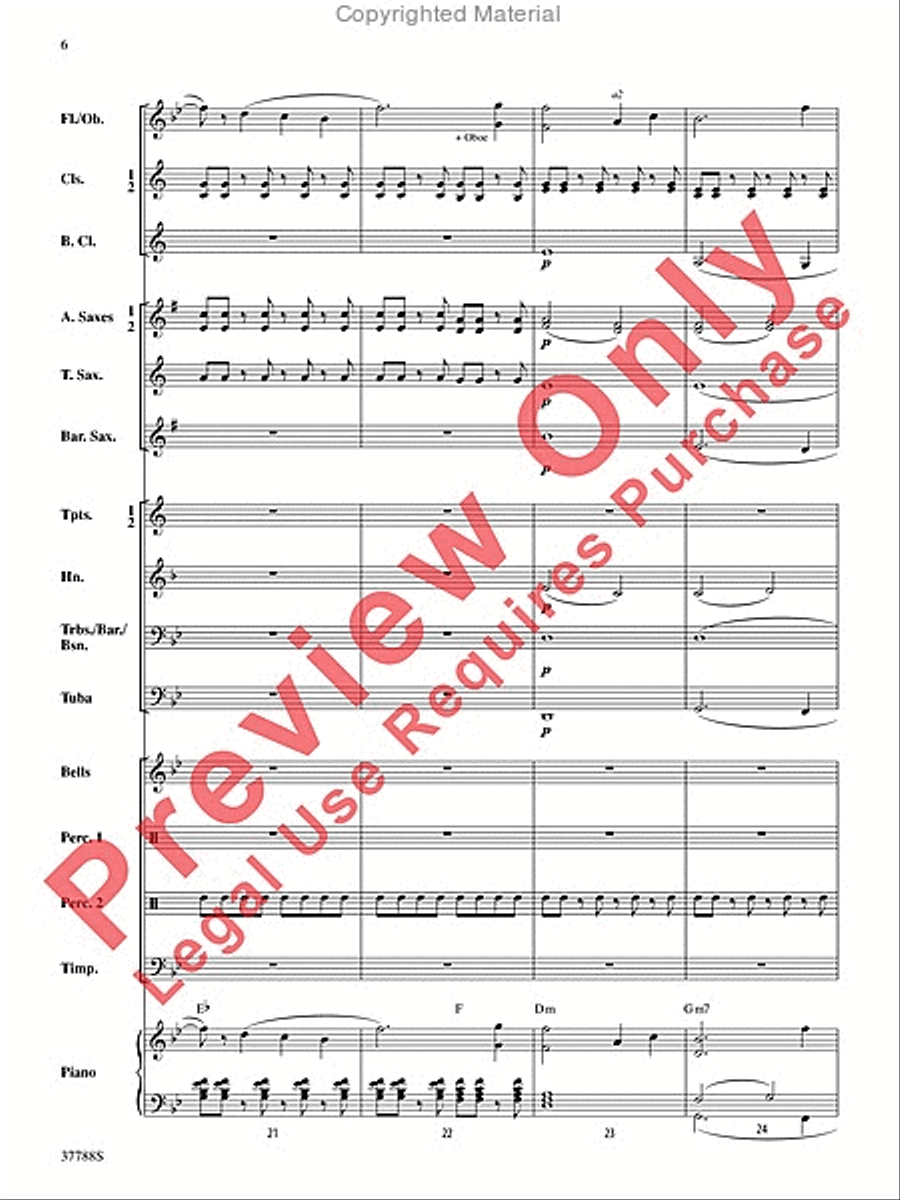 Of Distant Peaks Concert Band scores gallery preview page 7