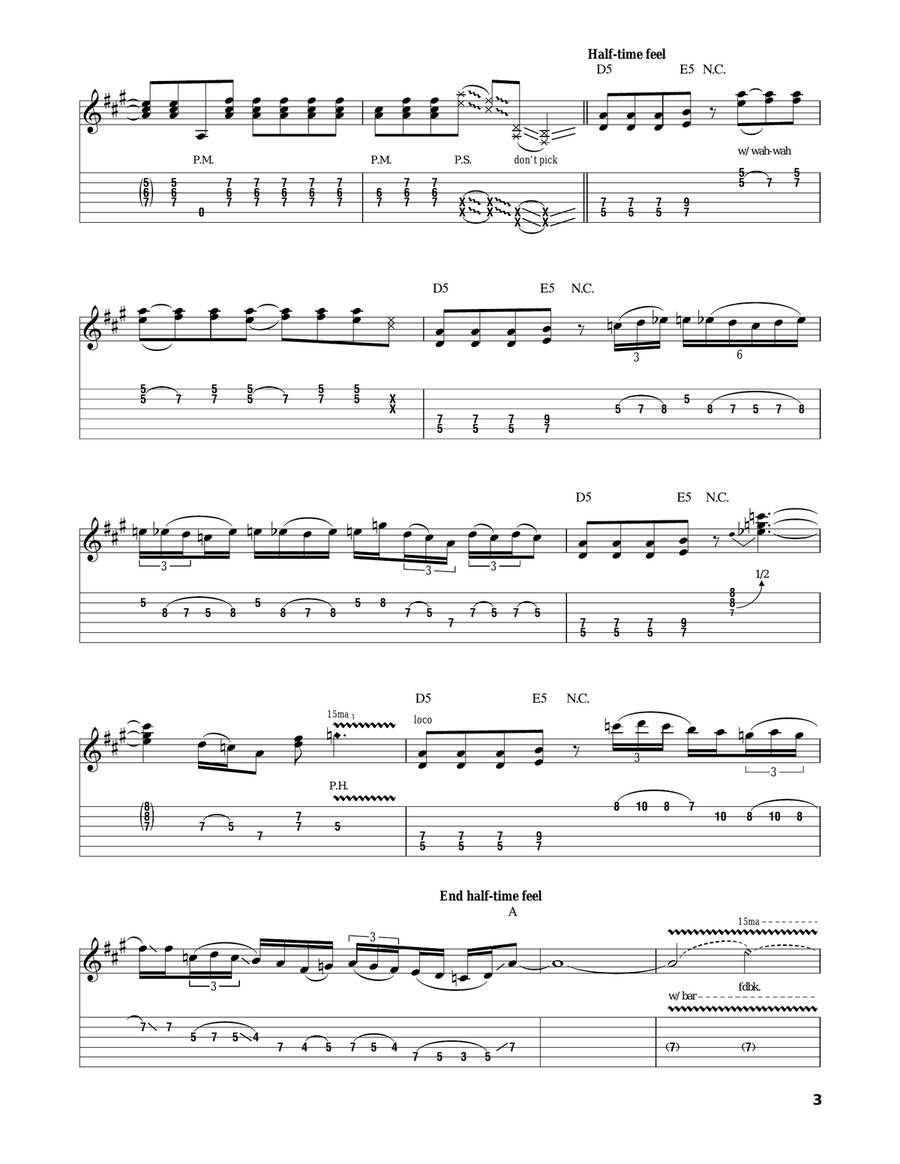 Linus And Lucy Electric Guitar scores gallery preview page 3