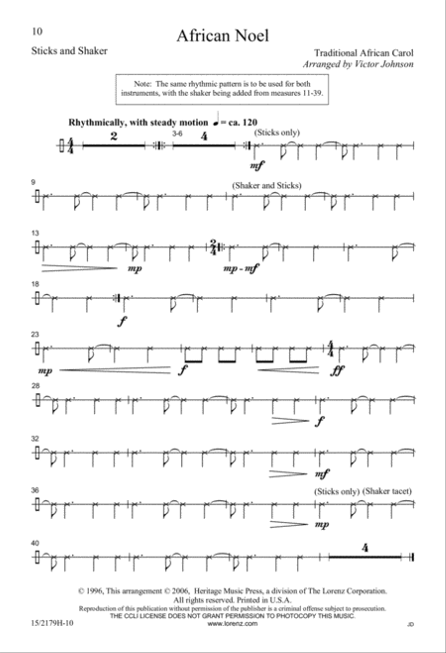 African Noel 2-Part scores gallery preview page 10