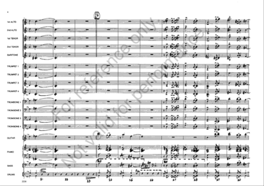Midnight Bells Jazz Ensemble scores gallery preview page 4