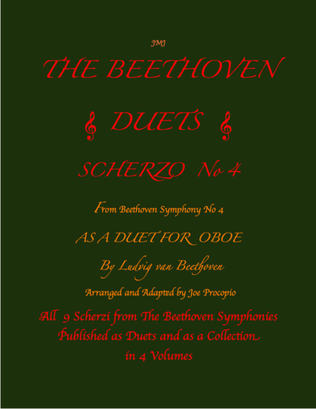 The Beethoven Duets For Oboe Scherzo No. 4