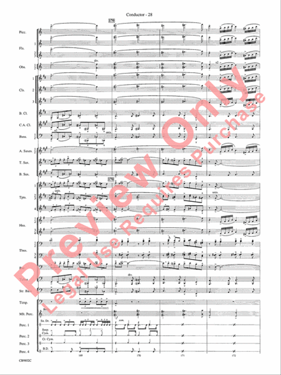 Porgy and Bess Concert Band scores gallery preview page 30