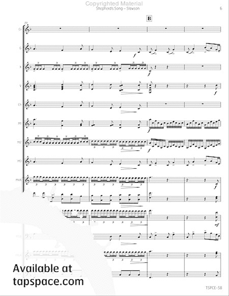 Shepherd's Song Percussion Ensemble scores gallery preview page 10
