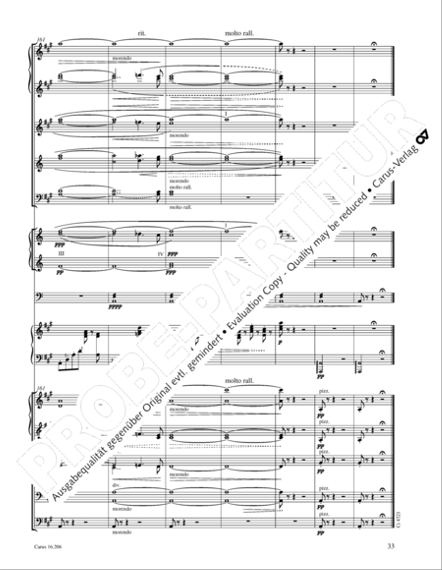 Preludio sinfonico Orchestra scores gallery preview page 34