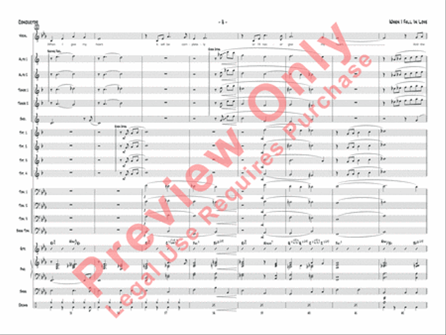 When I Fall in Love When I Fall in Love Jazz Ensemble scores gallery preview page 20