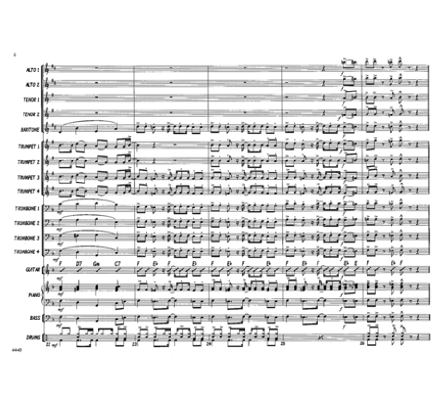 Lord, I Want to Be a Christian Jazz Ensemble scores gallery preview page 6