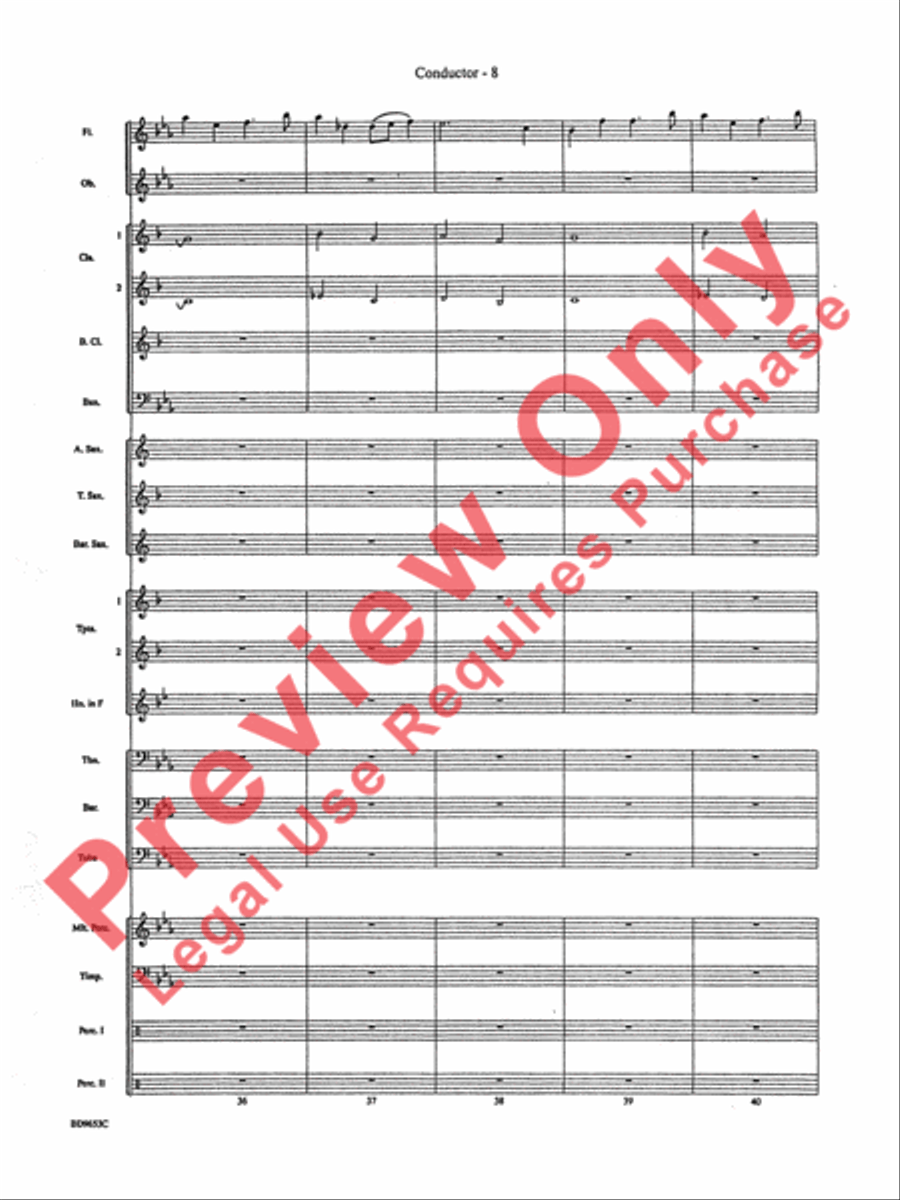 Maya: The Lost Civilization Concert Band scores gallery preview page 10