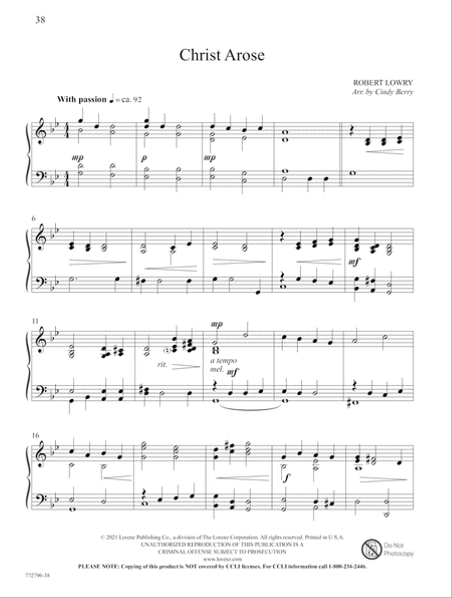 Crucified and Triumphant King! Piano Solo scores gallery preview page 18