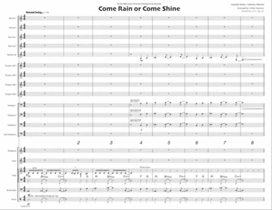Come Rain Or Come Shine Large Ensemble scores gallery preview page 2