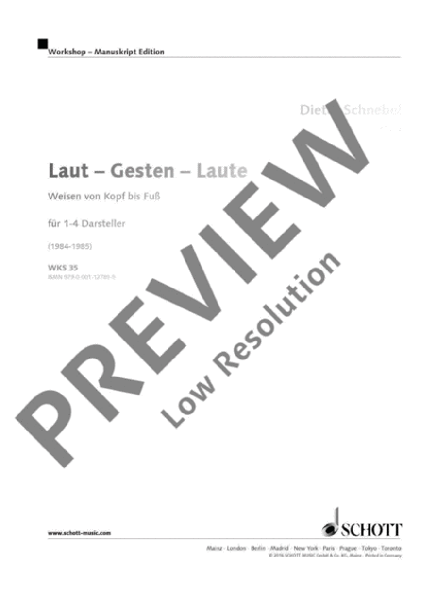 Laut - Gesten - Laute Score scores gallery preview page 2
