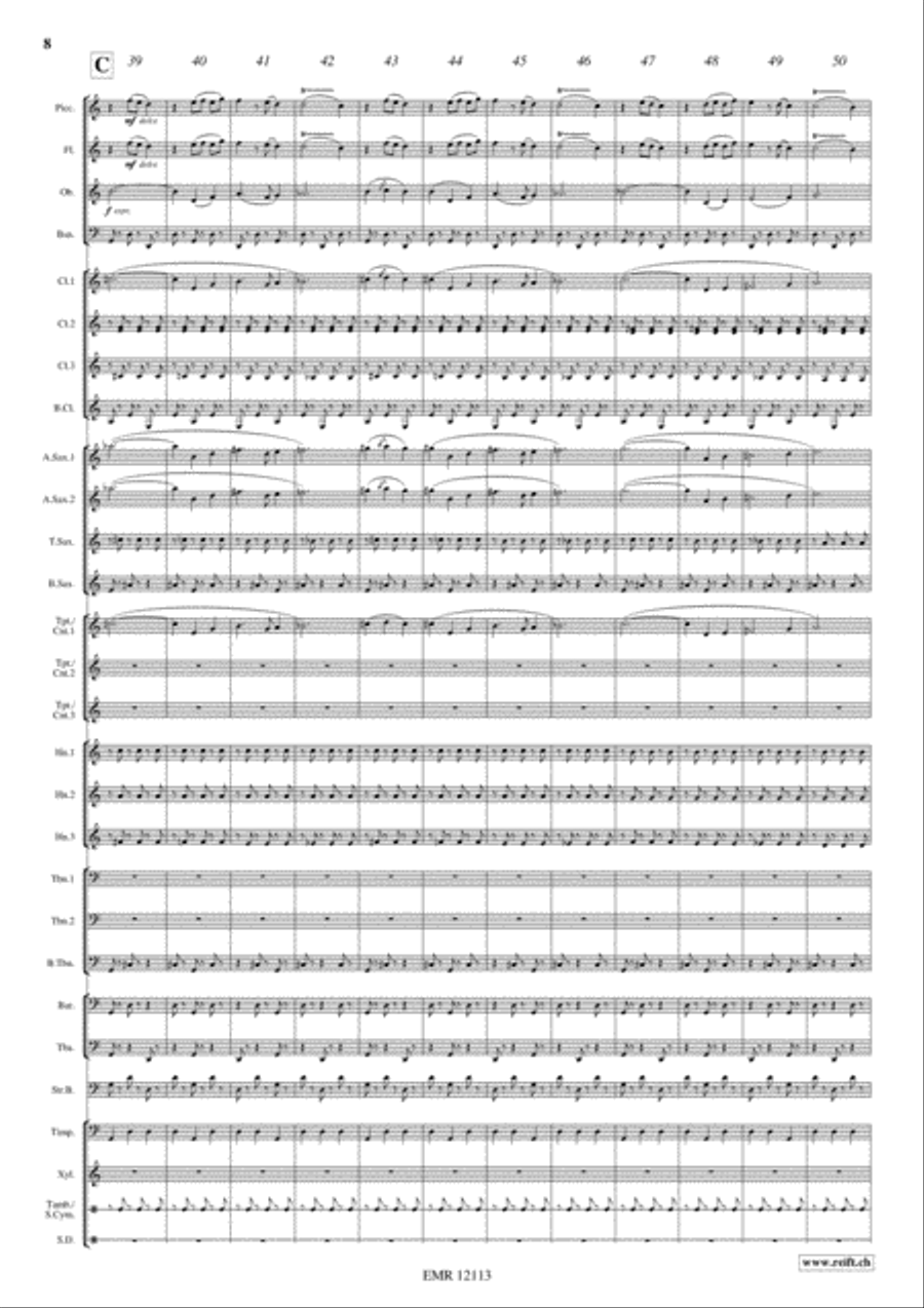 Sabre Dance Concert Band scores gallery preview page 9