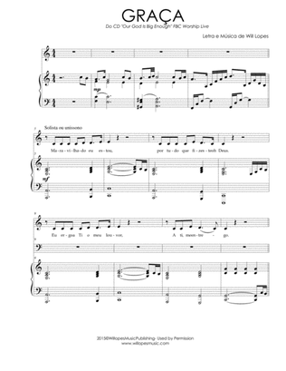 Graca ( SATB e Piano) - PORTUGUES