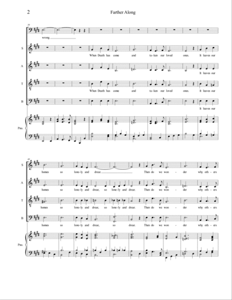 Farther Along Farther Along 4-Part scores gallery preview page 2