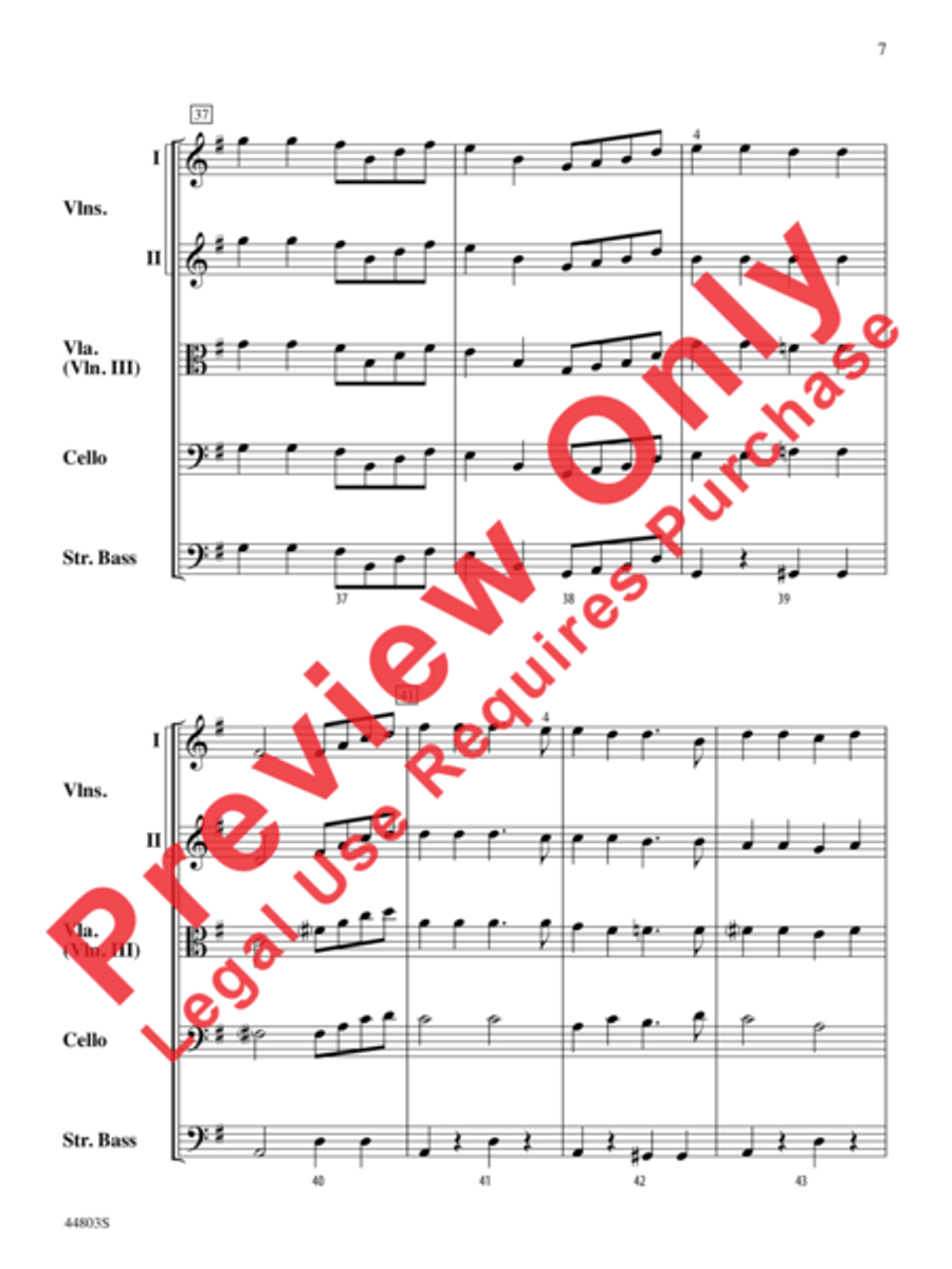 A Holly Jolly Christmas String Orchestra scores gallery preview page 8