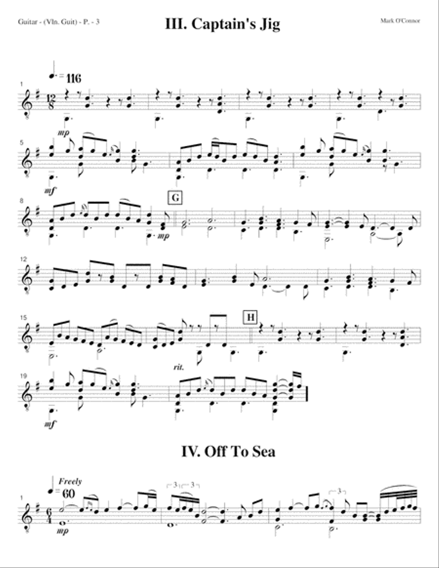 Strings & Threads Suite (guitar part - adapted for violin and guitar) String Duet scores gallery preview page 6