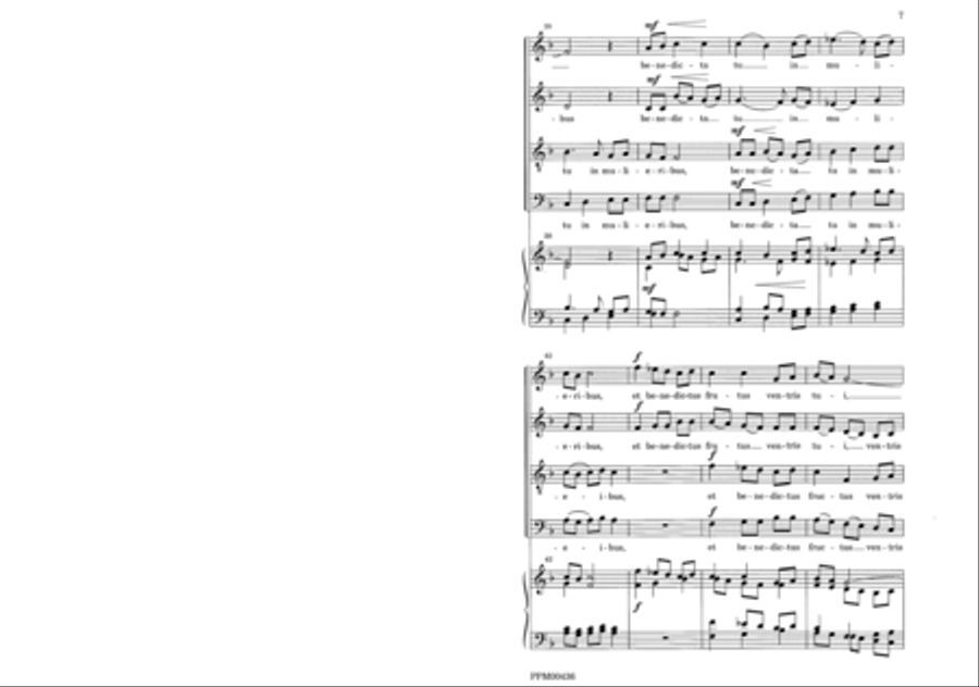 Ave Maria 4-Part scores gallery preview page 10