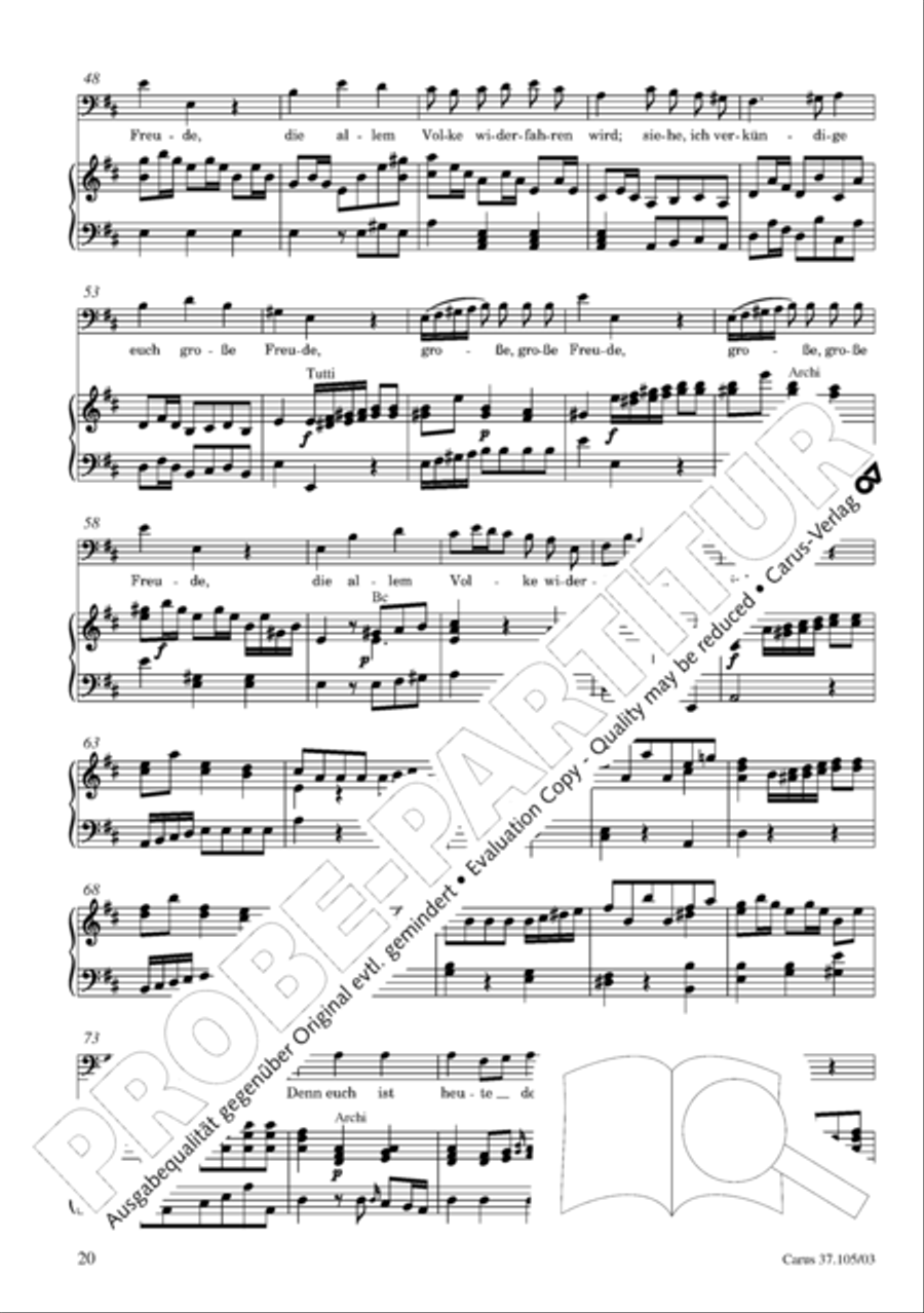 Die Freude der Hirten uber die Geburt Jesu 4-Part scores gallery preview page 21