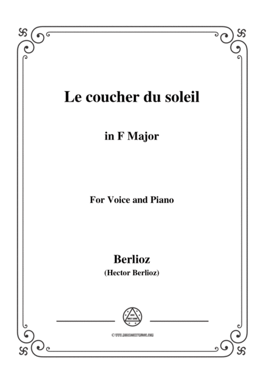 Berlioz-Le coucher du soleil in F Major,voice and piano image number null