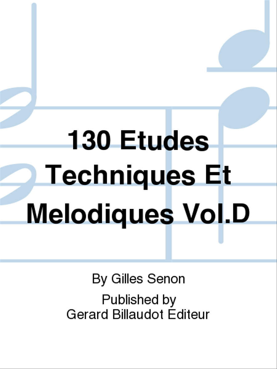 130 Etudes Techniques et Melodiques Vol.D Trumpet scores gallery preview page 1