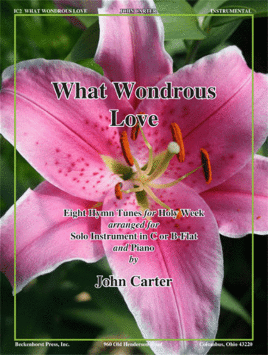 What Wondrous Love - Instrumental Worship Holy Week Piano scores gallery preview page 1