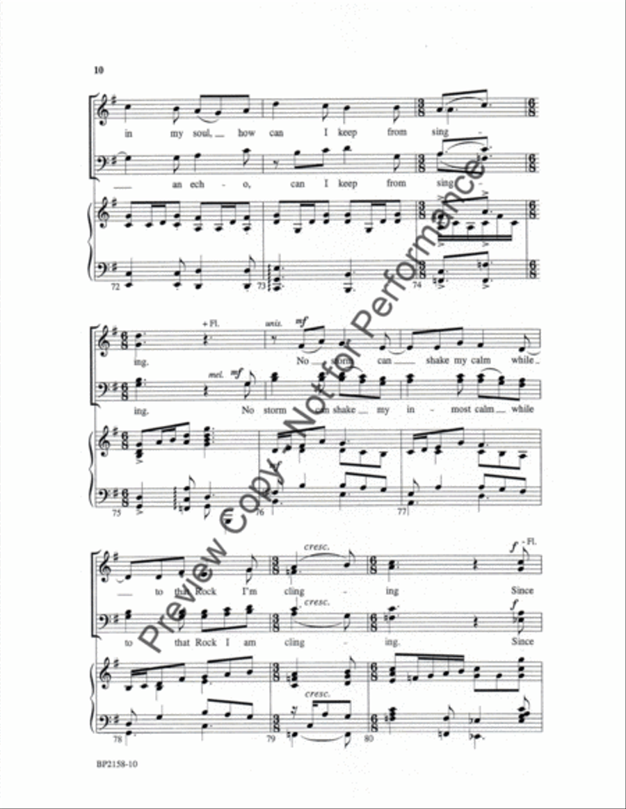 O Sing to the Lord a New Song! 4-Part scores gallery preview page 10