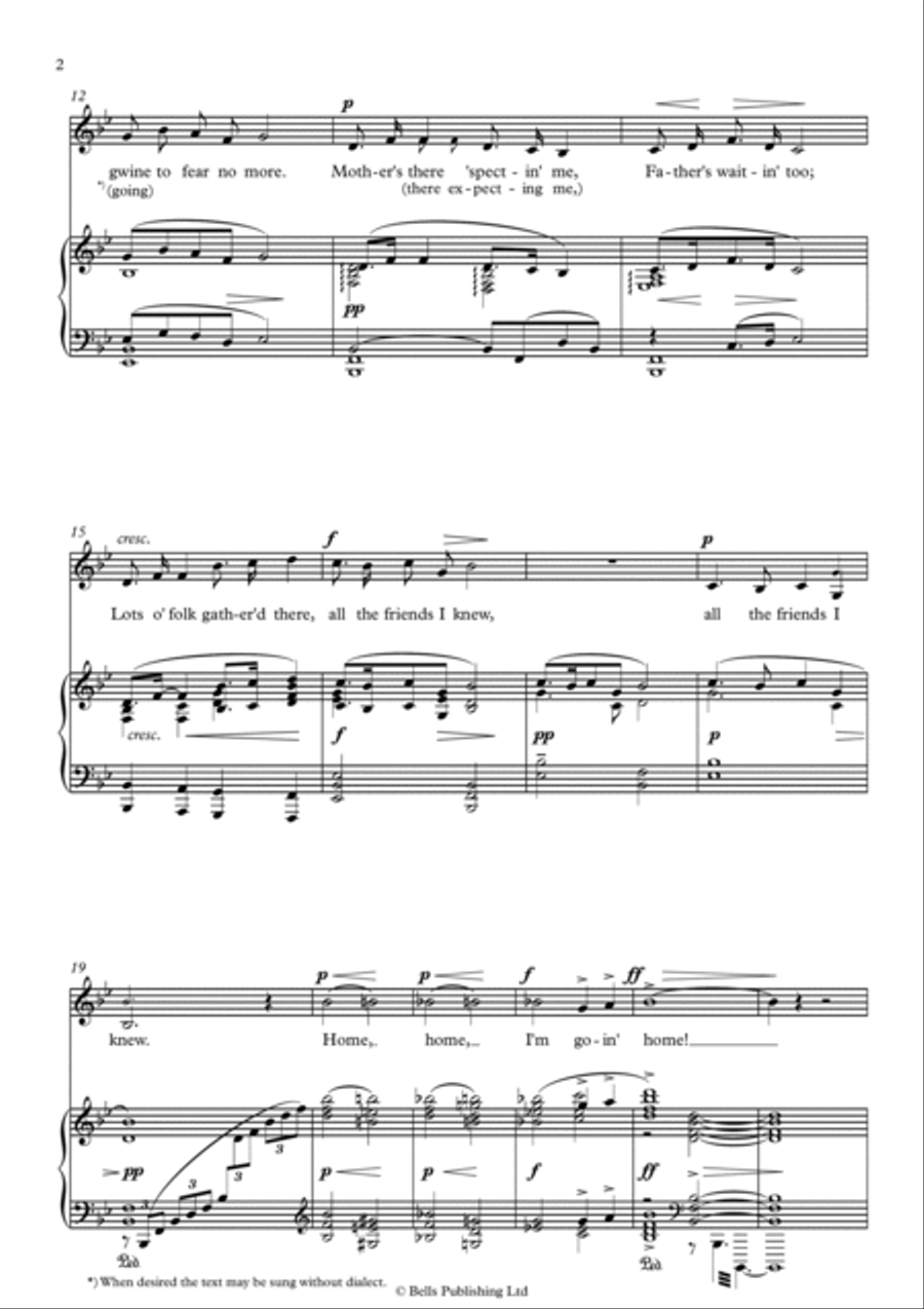 Goin' home (Solo Song) Voice Solo scores gallery preview page 2