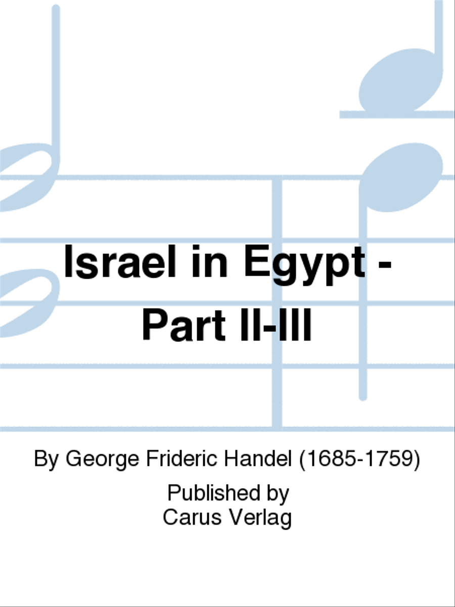 Israel in Egypt - Part II-III Viola scores gallery preview page 1