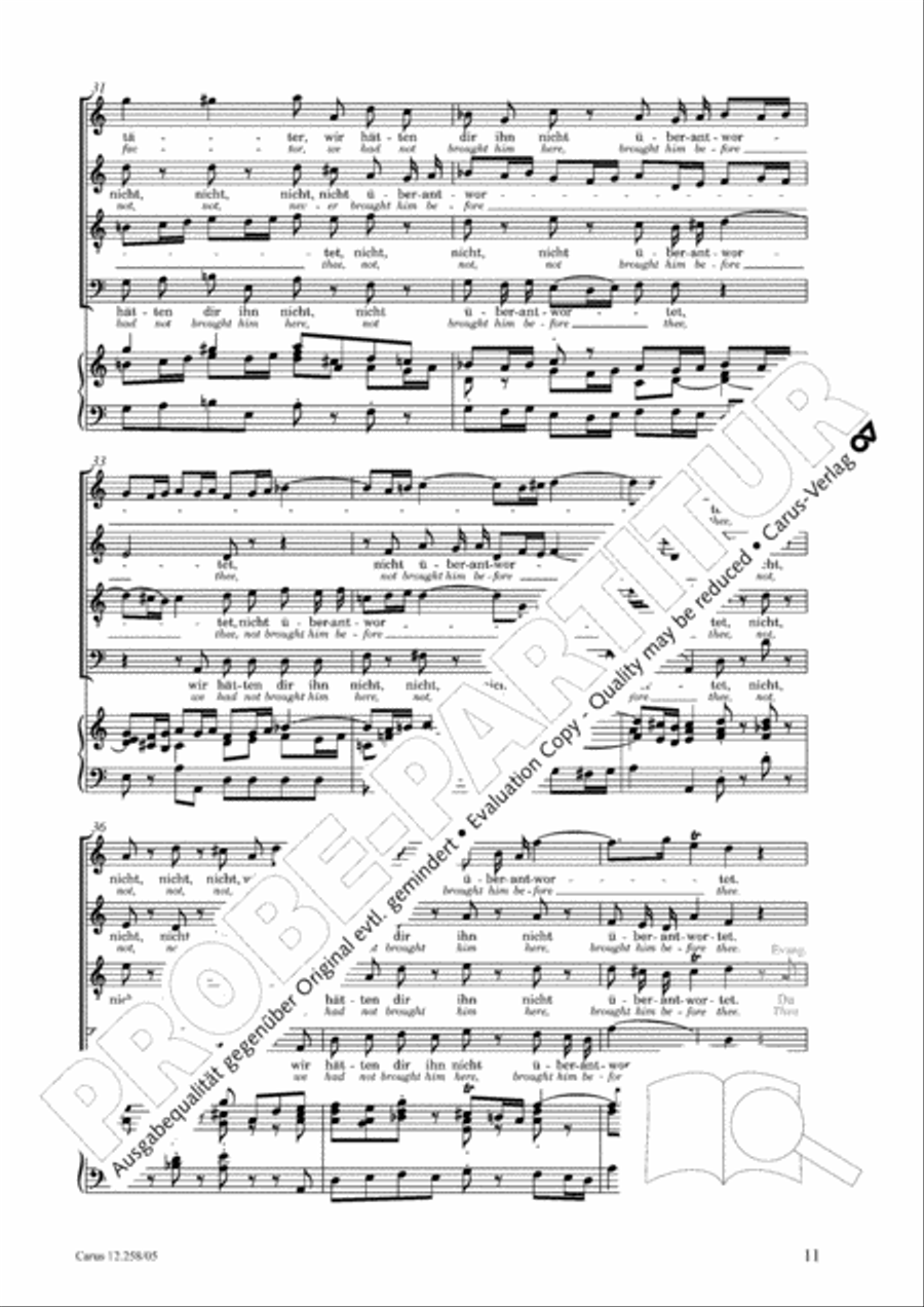 Johann Sebastian Bachs Johannes-Passion fur Kinder und Jugendliche STB scores gallery preview page 12
