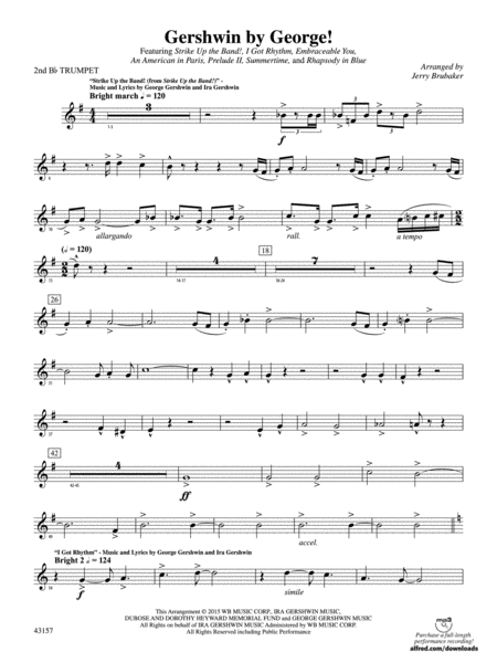 Gershwin by George!: 2nd B-flat Trumpet