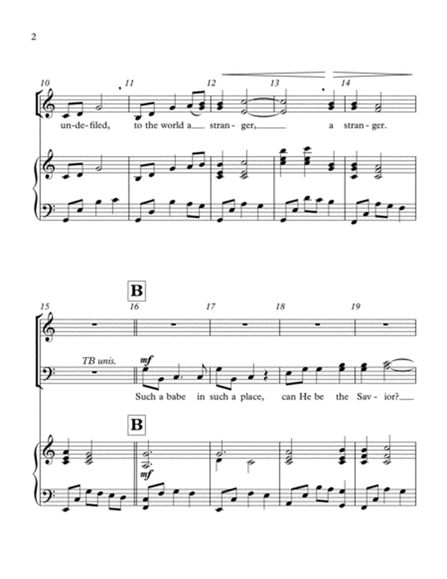 Gentle Mary Laid Her Child (SATB, Piano)) image number null
